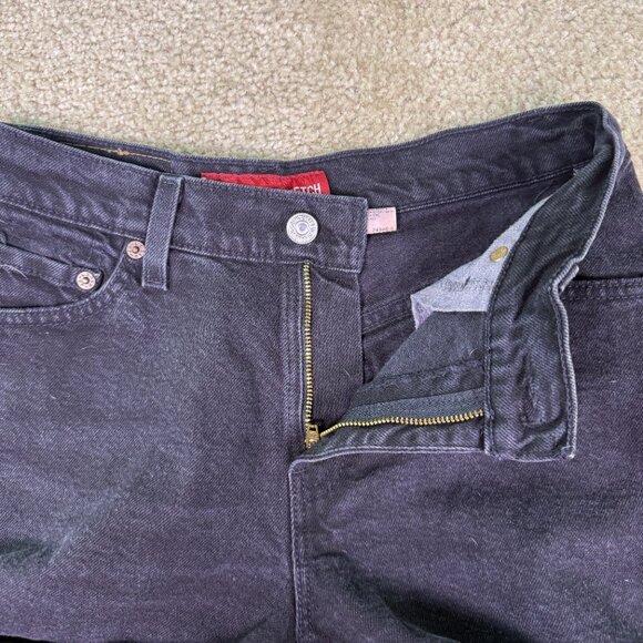 VTG Levis 517 Jeans Womens Slim Fit Bootcut Black Denim Sz 5 Y2K 2001 27x29 E831 - Picture 4 of 13